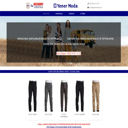 Yener Moda proje görseli